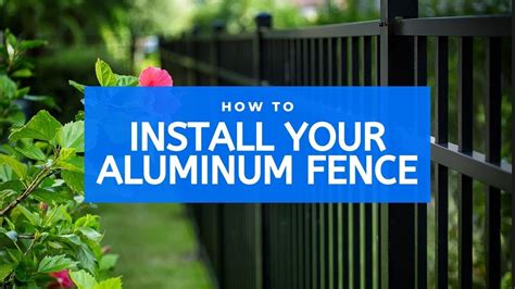 installing metal fence post diy